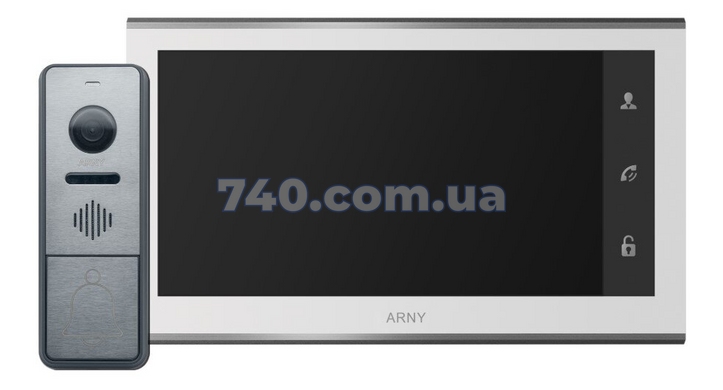 Комплект AVD-7330 ( Видеодомофон ARNY AVD-730 (2Mpx) WiFi белый / Видеопанель AVP-NG430 (2Mpx) graphite) 41-007008 фото