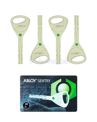 Комплект ключів ABLOY SENTRY 4KEY+CARD 430058 фото