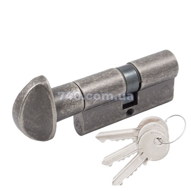 Цилиндр Cortelezzi Primo 117F 70 мм (30x40T) ключ-тумблер античное железо 40-0052656 фото