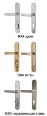 Защитная дверная фурнитура ROSTEX RX R 4 хром, 85 мм между осевое расстояние 40-0020201 фото
