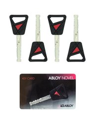 Комплект ключей ABLOY NOVEL 4KEY_35mm+CARD 430059 фото