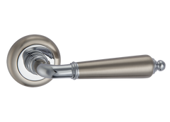 Дверная ручка MVM Eris Z-1221 матовый никель/полированный хром 40-001221 фото