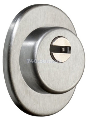 Дверний протектор AZZI FAUSTO F23 ANT з юбкою 85Х70, матовий хром, H25 мм 000019633 фото