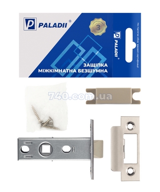Дверная защелка PALADII 100 PVC Kevlar SN сатин 45-893 фото