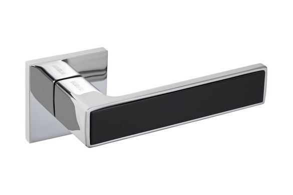 Дверная ручка GAVROCHE Nikel-Z 25 хром/черный 49-14 фото