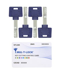 Комплект ключів MUL-T-LOCK Interactive+/MTL600 4KEY+CARD 430060 фото