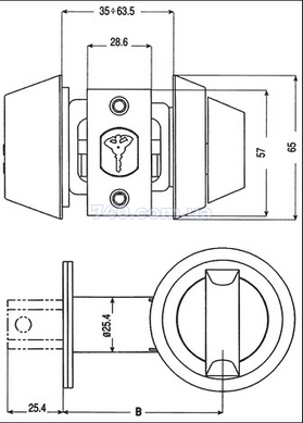 Дверной замок Mul-T-Lock dead bolt hercular Interactive+ коричневый 40-0035100 фото