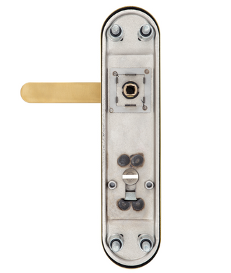 Фурнітура захисна ROSTEX *Solid-Pro+ F mov-mov din Plate 85мм Нерж.сталь_мат_титан_Pvd 13мм 56-70мм 4клас Solid Nerz_mat_TI Комплект 40-0034347 фото