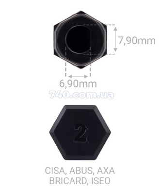 Адаптер NUKI к тумблеру цилиндров CISA, BRICARD, ABUS, AXA, ISEO черный 44-8729 фото
