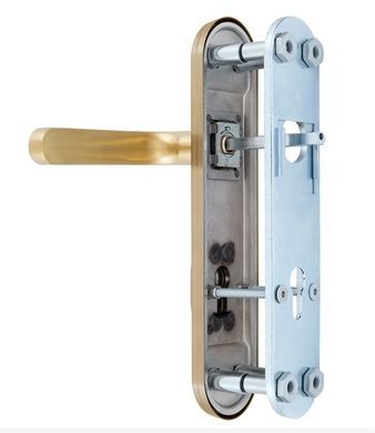 Фурнітура захисна ROSTEX *Solid-Pro+ F mov-mov din Plate 85мм Нерж.сталь_мат_титан_Pvd 13мм 56-70мм 4клас Solid Nerz_mat_TI Комплект 40-0034347 фото