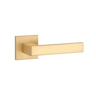 Дверна ручка APRILE Sulla Q 7S AT матова латунь GOLD SATIN (тонка розетка) 45-587 фото