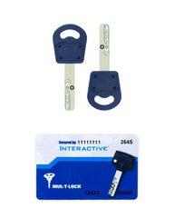 Комплект ключів MUL-T-LOCK INTERACTIVE 2KEY+CARD 430111 фото