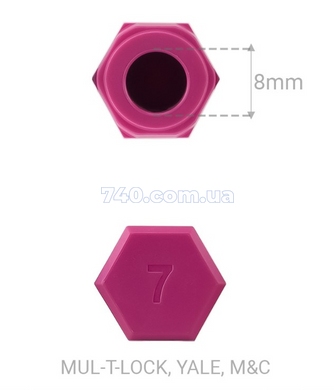 Адаптер NUKI до тумблеру циліндрів Mul-T-Lock,YALE & M&C пурпуровий 44-8730 фото