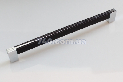 Мебельная ручка SYSTEM 6660 128/хром-венге 42-0031310 фото