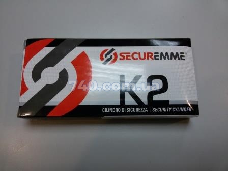 Циліндр Securemme K2 з монтажним ключем 80 (40х40Т) ключ-тумблер 40-0025181 фото