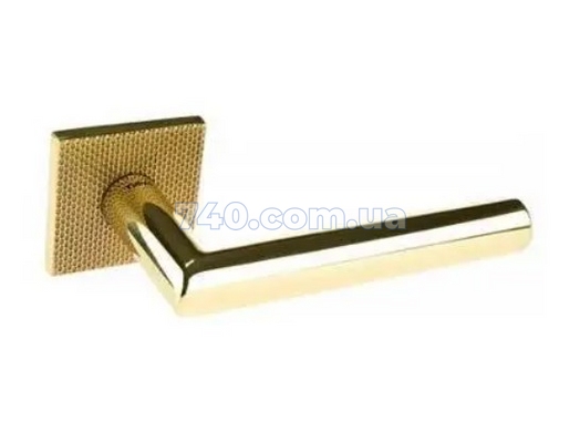 Дверна ручка Tupai 4002 5SQ/T2 33 золото поліроване і матове/водоспад 44-7998 фото