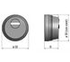 Дверной протектор AZZI FAUSTO F23 Antitubo SB, прямоугольный, матовый хром, H25 мм 000005161 photo 3