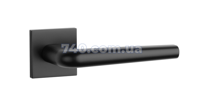 Дверна ручка APRILE Funkia Q 7S AT чорний матовий (тонка розетка) 45-524 фото