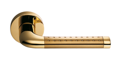 Дверная ручка Colombo Design Tailla полированная латунь/матовое золото 10077 фото