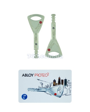 Комплект ключів ABLOY *PROTEC2 2KEY+CARD 430062 фото