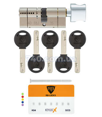 Циліндр RB din_kt Keylocx 62 nst 31X31T to_nc cam30 5key rb1 k04 box 49-2499 фото