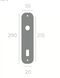 Ручка дверна на планці Fadex Siena Groove 404/P29(Decor). N10 - античне залізо. Без отвору 44-9913 фото 4