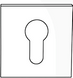 PZ-Накладка під ключ Forme Fixa Squared. B31 - білий матовий 43-0984570 фото
