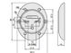Протектор DISEC Magnetic_3G 3GDM Lever_key Oval 15мм Хром_полірований 3клас C 3key KM0P3G Зовнішній 40-0029210 фото 4
