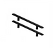 Дверная ручка-скоба METAL-BUD 150см квадратная двойная (профиль40*20, комплект 2 пол) черная 44-4703 фото