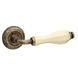 Дверная ручка FIMET Lady античная бронза/бежевый фарфор 40-0038330 фото