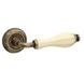 Дверная ручка FIMET 148-231C F23 Lady античная бронза/бежевый фарфор 40-0038330 фото 2