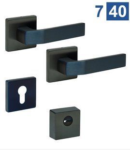 Фурнитура защитная ROSTEX *Quadrum R/H mov-mov Din Square черный матовый (титан Pvd) 23мм 38-45мм 3клас Treviso Nerz_mat_TI Комплект 40-0029111 фото