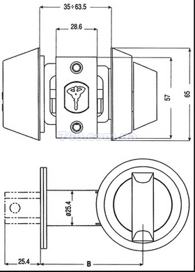 Дверной замок Mul-T-Lock dead bolt hercular МТ5+ vip никель сатин 40-0035108 фото