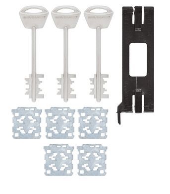 Комплект ключей MUL-T-LOCK MATRIX 3KEY+CARD 100мм_5LOCK_O/K 430063 фото