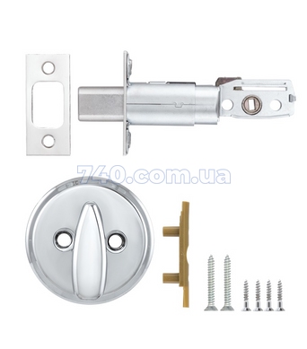 Засов врезной TESA 1-WAY DEAD_BOLT 514U0 CR CHROME UNIV BS60/70мм SP для дверей толщиной 33-47мм хром полированный 40-085149 фото