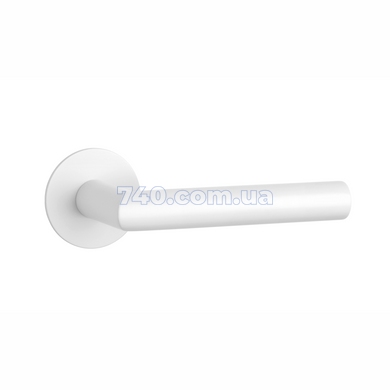 Дверна ручка STERK 1750 R білий матовий (на розеті ultra slim 3 мм) 45-849 фото