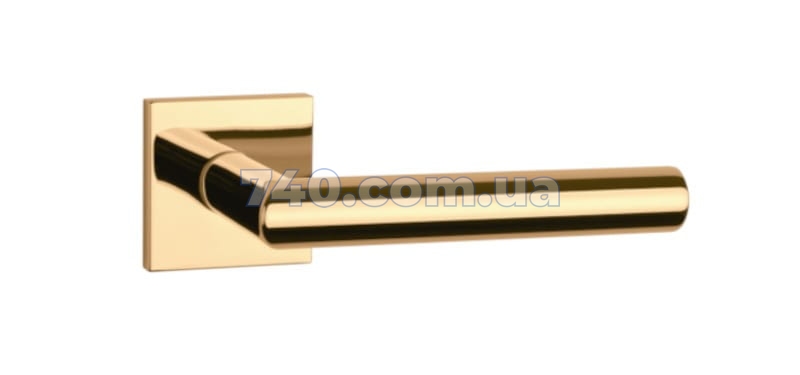 Дверная ручка APRILE Arabis Q 7S AT полированная латунь PVD (тонкая розетка) 45-107 фото