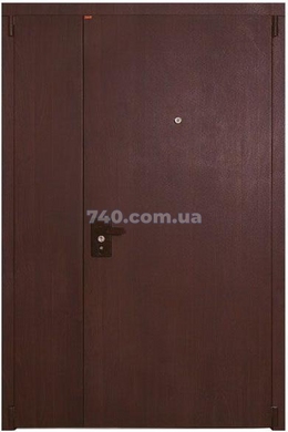 Входные двери двухстворчатые Сталь М, модель Стандарт в порошковой краске/ПВХ 80-0013673 фото