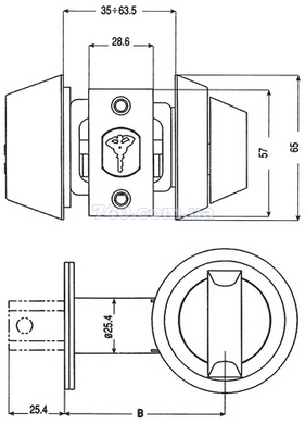 Дверной замок Mul-T-Lock dead bolt hercular Interactive+ черный 40-0035111 фото