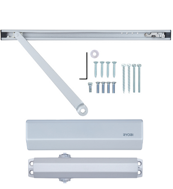 Доводчик накладной RYOBI 2550 DS-2550T SILVER BC SLD_HO_ARM EN_1-2 до_45кг 900мм 40-0020324 фото