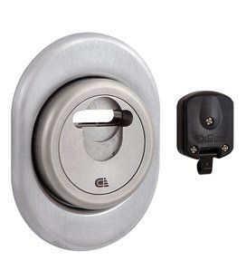 Протектор DISEC Magnetic_3G 3GDM Lever_key Oval 15мм Нерж.сталь_мат 3клас IT 3key KM0P3G Наружный 40-0029217 фото