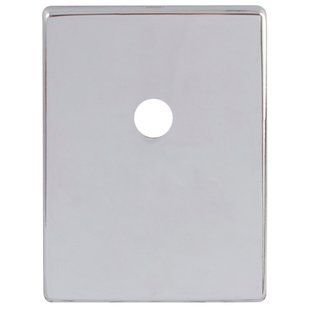 Декоративна накладка Protect під шток 60x80mm CP прямокутна, хром 60453 фото