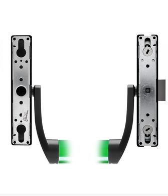 Замок TESA для эвакуационного выхода накладной 1950908 3 Locking NV 900мм 8x8мм N: black (RAL 9005)/ V: green (RAL 6002) 44-8733 фото
