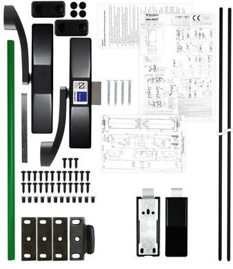 Замок TESA для эвакуационного выхода накладной 1950908 3 Locking NV 900мм 8x8мм N: black (RAL 9005)/ V: green (RAL 6002) 44-8733 фото