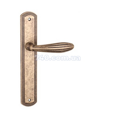 Дверна ручка на планці Tupai SOFIA 1911 антична бронза без отвору 40-0191146 фото