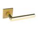 Дверная ручка Tupai 4002 5SQ/T3 33 золото полированное и матовое/кожа 44-8002 фото