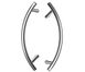 Дверна ручка-скоба WALA P45B Ø30, X=380, L=580 нержавіюча сталь матова (двостороння) 44-7333 фото 1