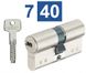 Цилиндр ABUS D15 (АБУС Д15) 70 мм (35x35) ключ-ключ никель 40-0017530 фото 1