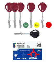 Комплект ключів MUL-T-LOCK *OMEGA 6KEY+CARD