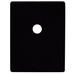 Декоративна накладка Protect під шток 60x80mm BLACK прямокутна, чорна 60459 фото